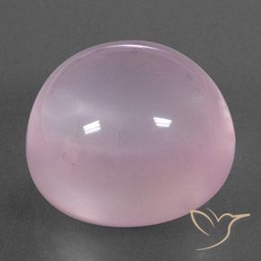 Cuarzo rosa Rosado claro natural de 24.80 ct, Ovalada, Transparente / Translúcido
