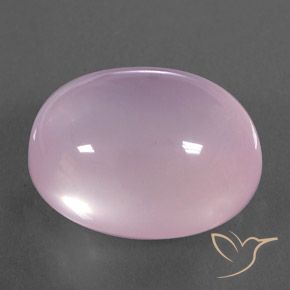 Cuarzo rosa Rosado claro natural de 23.63 ct, Ovalada, Transparente / Translúcido