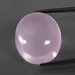 Cuarzo rosa rosa natural de 23,73 ct, transparente, transparente / translúcido