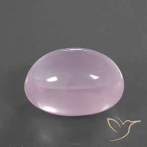 Cuarzo rosa Rosado claro natural de 22.58 ct, Ovalada, Transparente / Translúcido