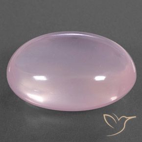 Cuarzo rosa Rosado claro natural de 22.82 ct, Ovalada, Transparente / Translúcido