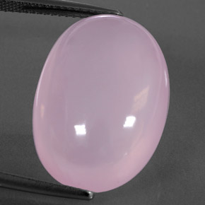 Cuarzo rosa rosa natural de 20,46 ct, transparente, transparente / translúcido