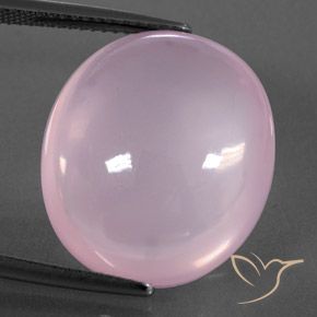 22.94ct Natural Rosado claro Cuarzo rosa, Ovalada, Transparente / Translúcido
