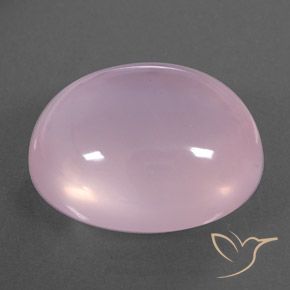 Cuarzo rosa Rosado claro natural de 21.48 ct, Ovalada, Transparente / Translúcido
