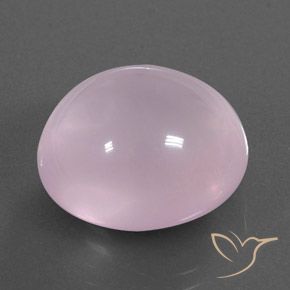 Cuarzo rosa Rosado claro natural de 18.24 ct, Ovalada, Transparente / Translúcido