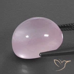 Cuarzo Rosa Rosado Bubblegum natural de 16.85 ct, Transparente, Transparente / Translúcido