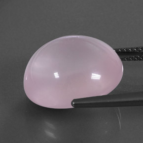 Cuarzo Rosa Rosado claro natural de 16.30 ct, Transparente, Transparente / Translúcido