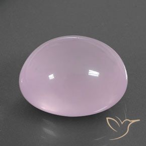 Cuarzo rosa Rosado claro natural de 18.62 ct, Ovalada, Transparente / Translúcido
