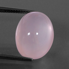 Cuarzo rosa rosa natural de 14,61 ct, transparente, transparente / translúcido