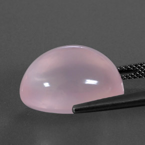 Cuarzo rosa rosa natural de 14,61 ct, transparente, transparente / translúcido
