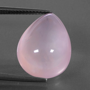 Cuarzo rosa rosa natural de 14,27 ct, transparente, transparente / translúcido