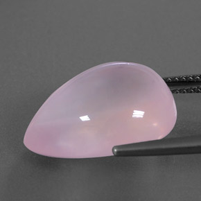 Cuarzo rosa rosa natural de 14,27 ct, transparente, transparente / translúcido
