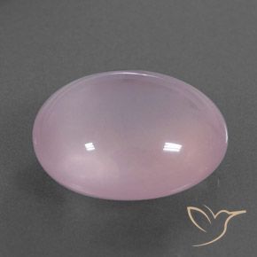 Cuarzo rosa Rosado Bubblegum natural de 15.24 ct, Ovalada, Transparente / Translúcido