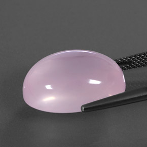 Cuarzo Rosa Rosado claro natural de 15.73 ct, Transparente, Transparente / Translúcido