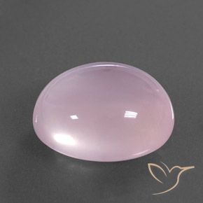 Cuarzo rosa Rosado claro natural de 17.48 ct, Ovalada, Transparente / Translúcido