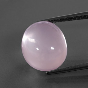 Cuarzo rosa rosa natural de 14,24 ct, transparente, transparente / translúcido