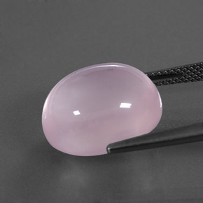 Cuarzo rosa rosa natural de 14,24 ct, transparente, transparente / translúcido