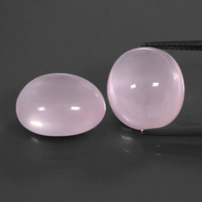Gemas de cuarzo rosa rosa natural de 20,31 ct, transparente, transparente / translúcido