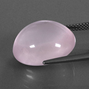 Cuarzo rosa rosa natural de 15,13 ct, transparente, transparente / translúcido