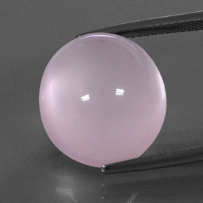 Cuarzo rosa rosa natural de 17,22 ct, transparente, transparente / translúcido