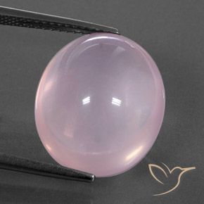 13.96ct Natural Rosado claro Cuarzo rosa, Ovalada, Transparente / Translúcido
