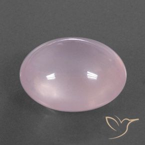 Cuarzo rosa Rosado claro natural de 13.96 ct, Ovalada, Transparente / Translúcido