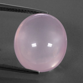 Cuarzo rosa rosa natural de 14,76 ct, transparente, transparente / translúcido