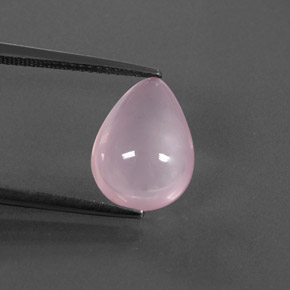 Cuarzo rosa rosa natural de 4,46 ct, transparente, transparente / translúcido
