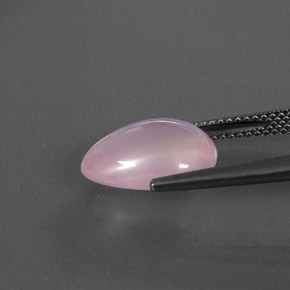 Cuarzo rosa rosa natural de 4,46 ct, transparente, transparente / translúcido