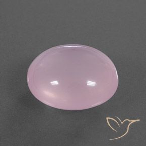 Cuarzo rosa Rosado claro natural de 18.95 ct, Ovalada, Transparente / Translúcido