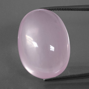 Cuarzo rosa rosa natural de 33,79 ct, transparente, transparente / translúcido