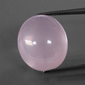 Cuarzo rosa rosa natural de 22,77 ct, transparente, transparente / translúcido