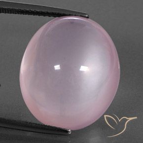22.43ct Natural Rosado claro Cuarzo rosa, Ovalada, Transparente / Translúcido