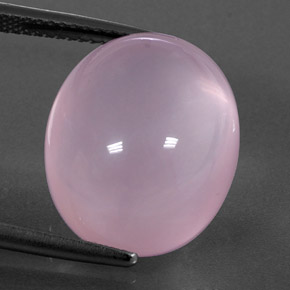 Cuarzo rosa rosa natural de 17,91 ct, transparente, transparente / translúcido