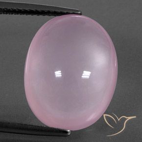 Cuarzo rosa rosa natural de 14,26 ct, transparente, transparente / translúcido