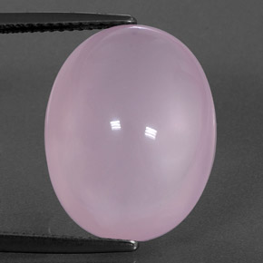 Cuarzo rosa rosa natural de 17,74 ct, transparente, transparente / translúcido