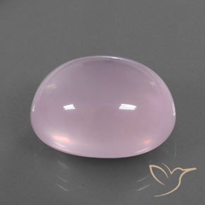 Cuarzo rosa Rosado claro natural de 39.08 ct, Ovalada, Transparente / Translúcido
