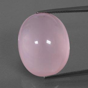 Cuarzo rosa rosa natural de 25,09 ct, transparente, transparente / translúcido