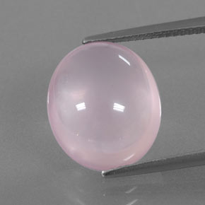 Cuarzo rosa rosa natural de 9,04 ct, transparente, transparente / translúcido