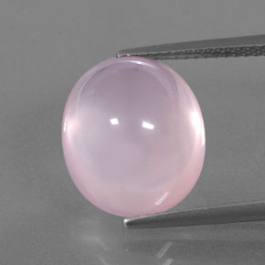 Cuarzo rosa rosa natural de 10,30 ct, transparente, transparente / translúcido