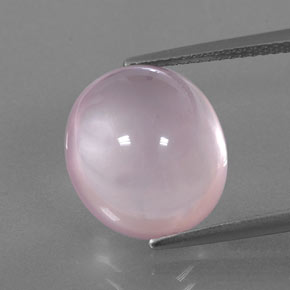 Cuarzo rosa rosa natural de 10,04 ct, transparente, transparente / translúcido