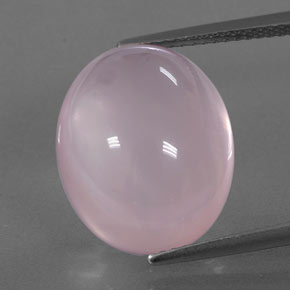 Cuarzo Rosa Rosado Bubblegum natural de 15.04 ct, Transparente, Transparente / Translúcido
