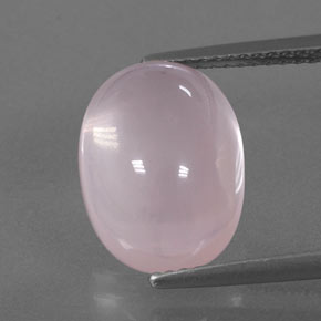 Cuarzo rosa rosa natural de 6,75 ct, transparente, transparente / translúcido