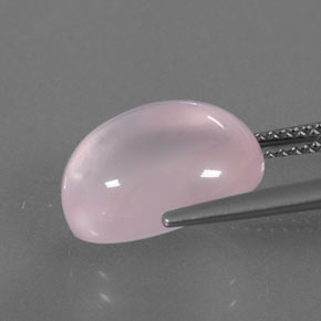 Cuarzo rosa rosa natural de 6,75 ct, transparente, transparente / translúcido