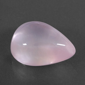 Cuarzo rosa rosa natural de 14,17 ct, transparente, transparente / translúcido