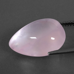 Cuarzo rosa rosa natural de 14,17 ct, transparente, transparente / translúcido