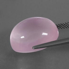 Cuarzo Rosa Rosado claro natural de 15.86 ct, Transparente, Transparente / Translúcido