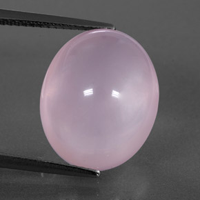 Cuarzo rosa rosa natural de 13,84 ct, transparente, transparente / translúcido