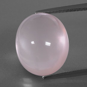 Cuarzo rosa rosa natural de 12,53 ct, transparente, transparente / translúcido