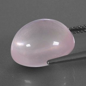 Cuarzo rosa rosa natural de 12,53 ct, transparente, transparente / translúcido